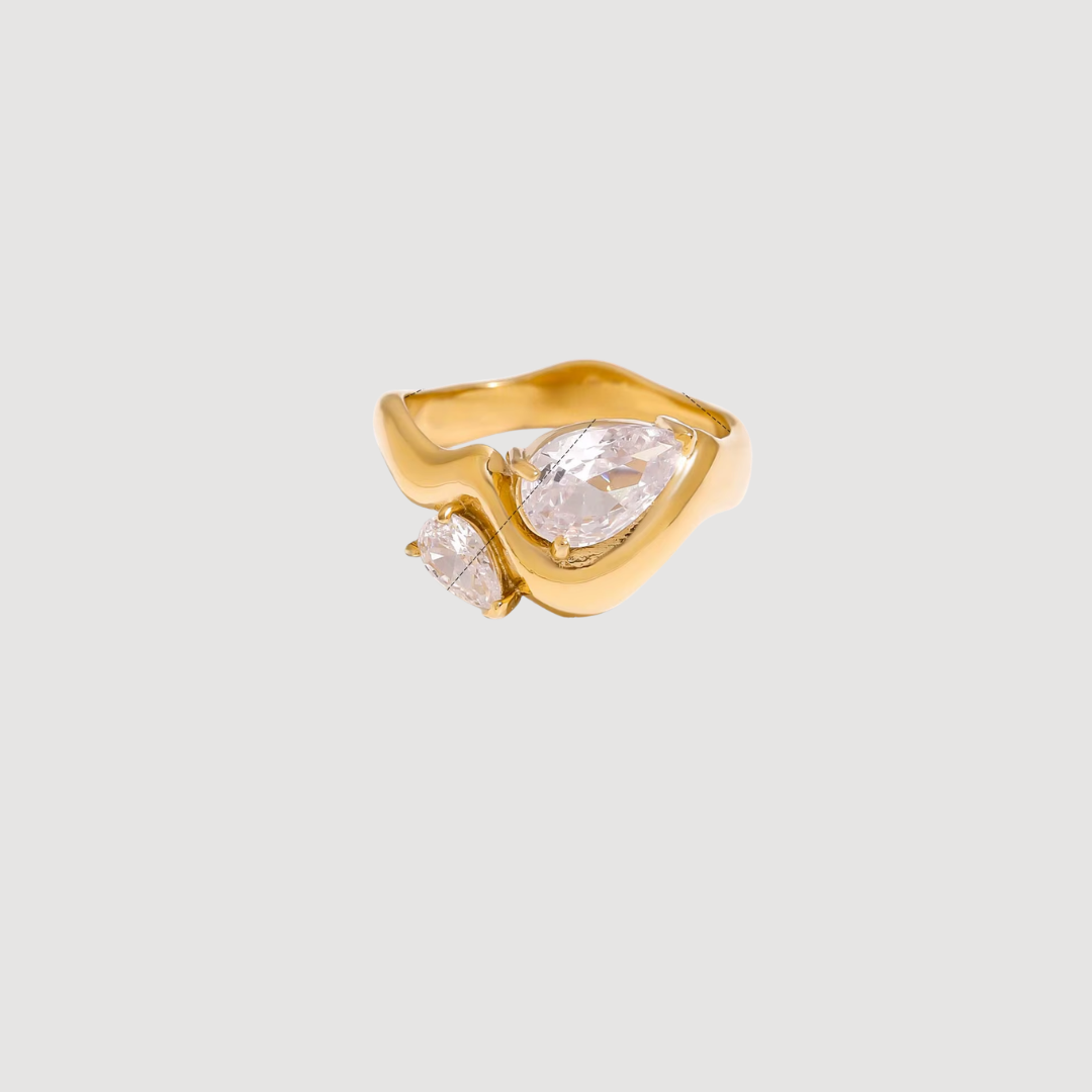 2-stone Bold ring