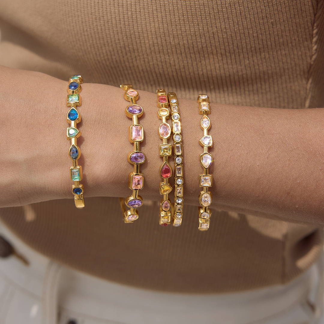 Bezel Shape Bangles