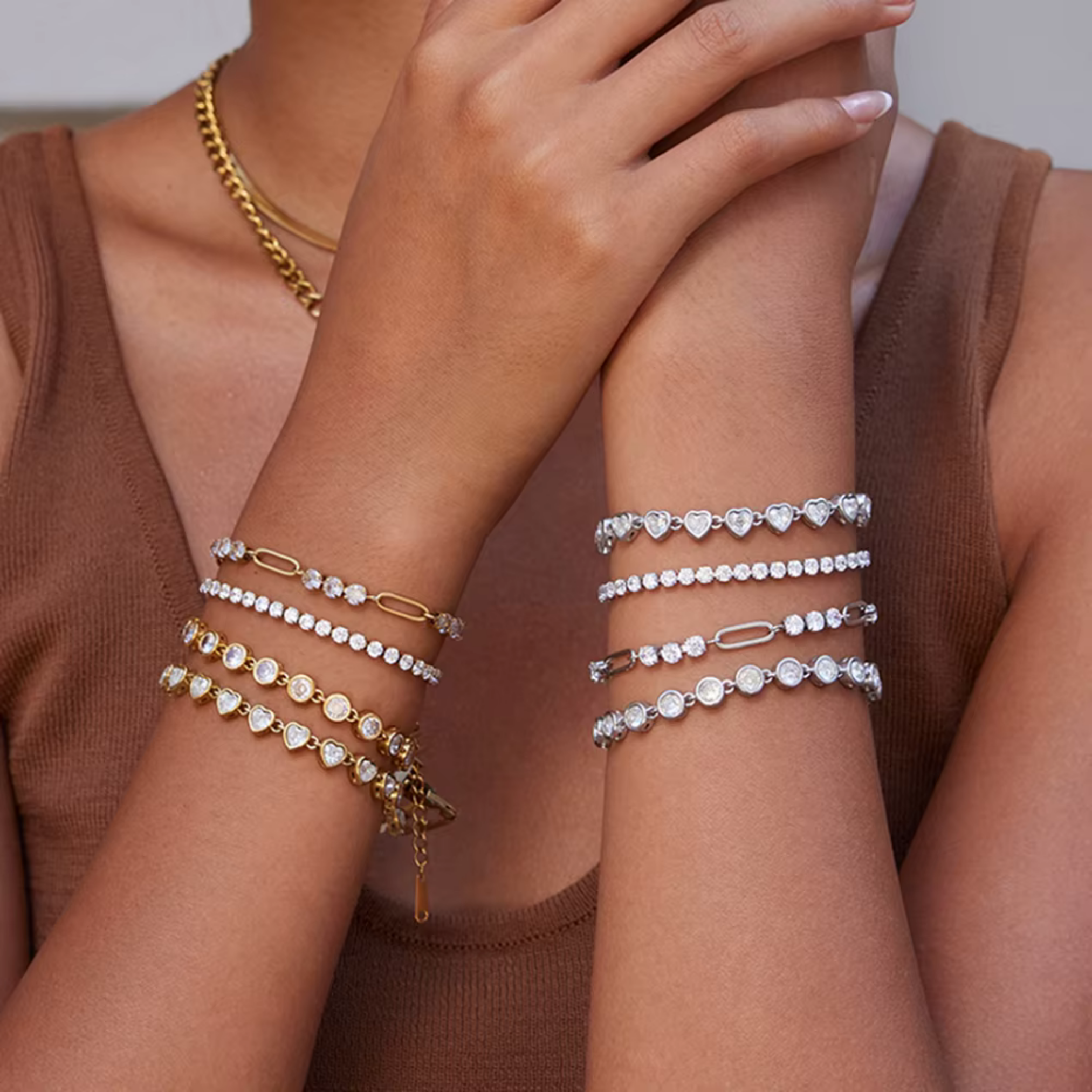 PREORDER: TENNIS BRACELETS Gold