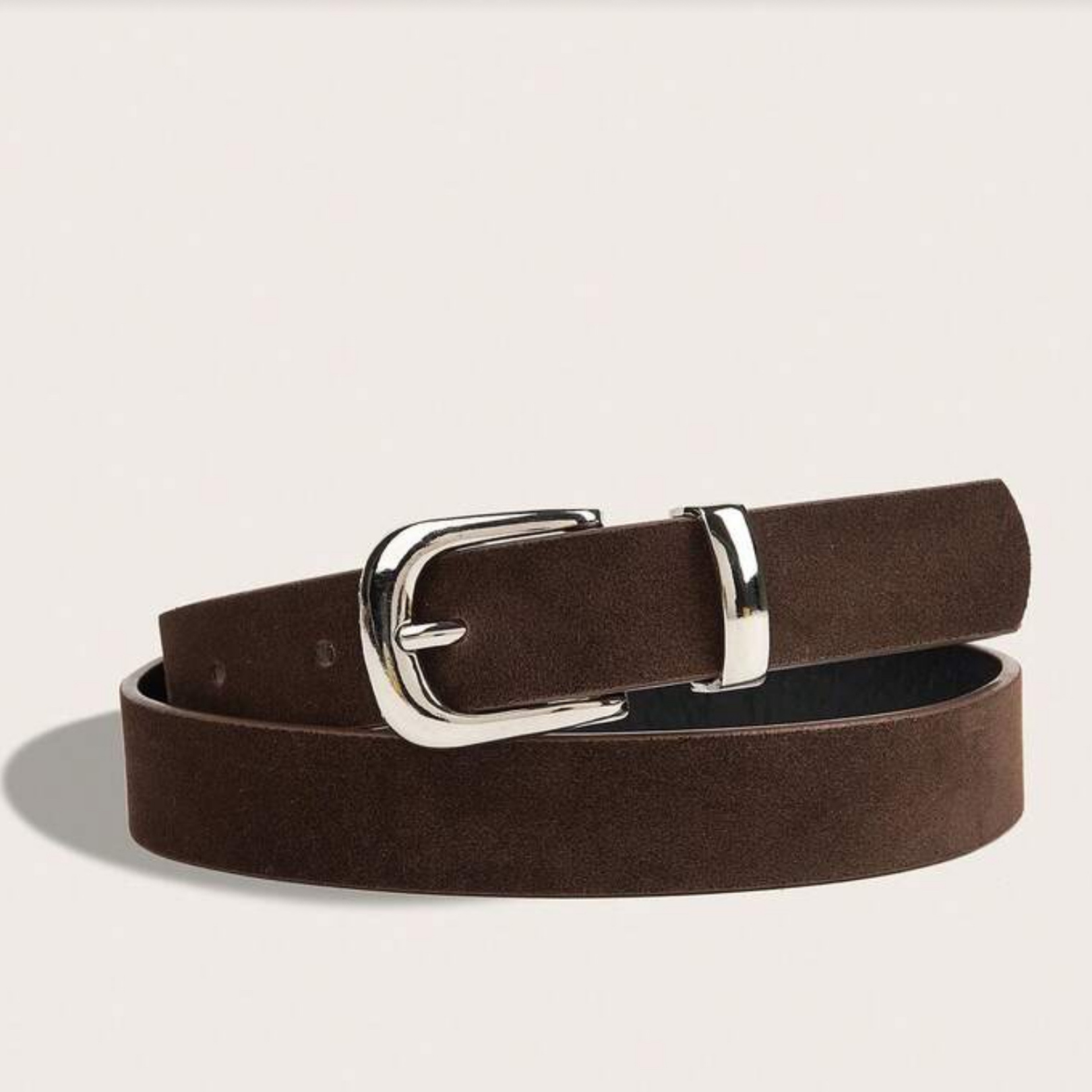 Silver Buckle Classic Belt