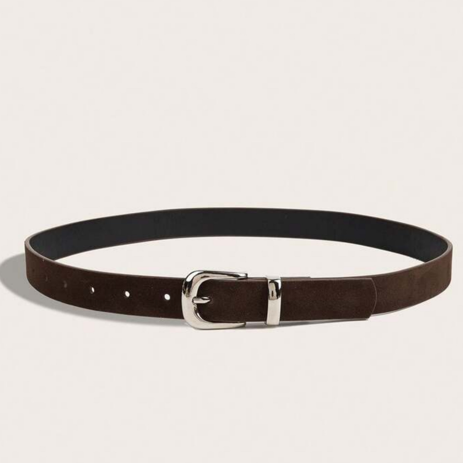 Silver Buckle Classic Belt
