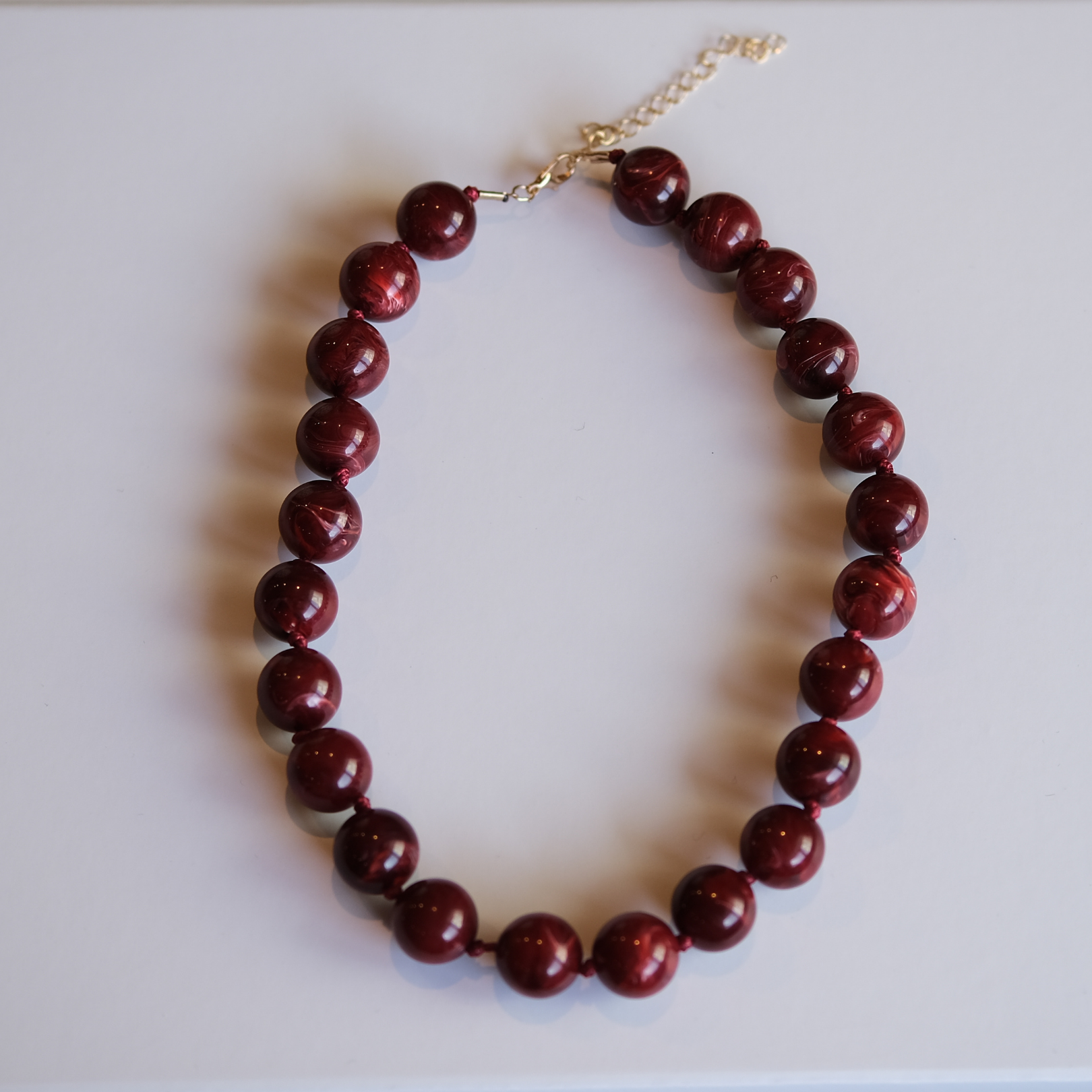 15mm Red Wine Necklace