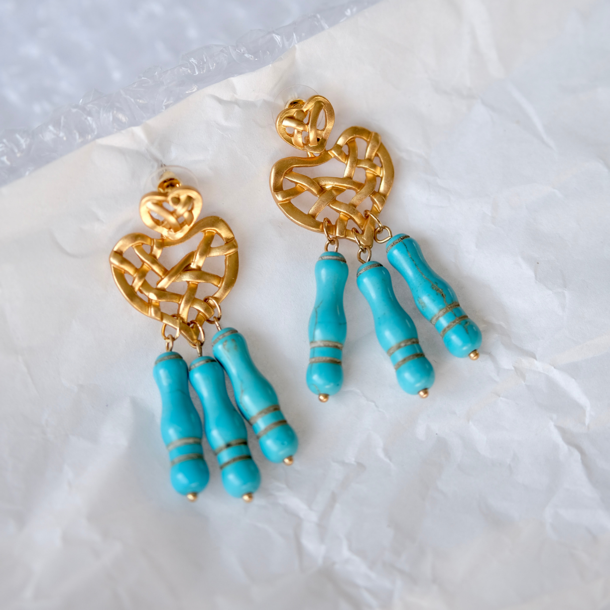 Heart Turquoise Earrings