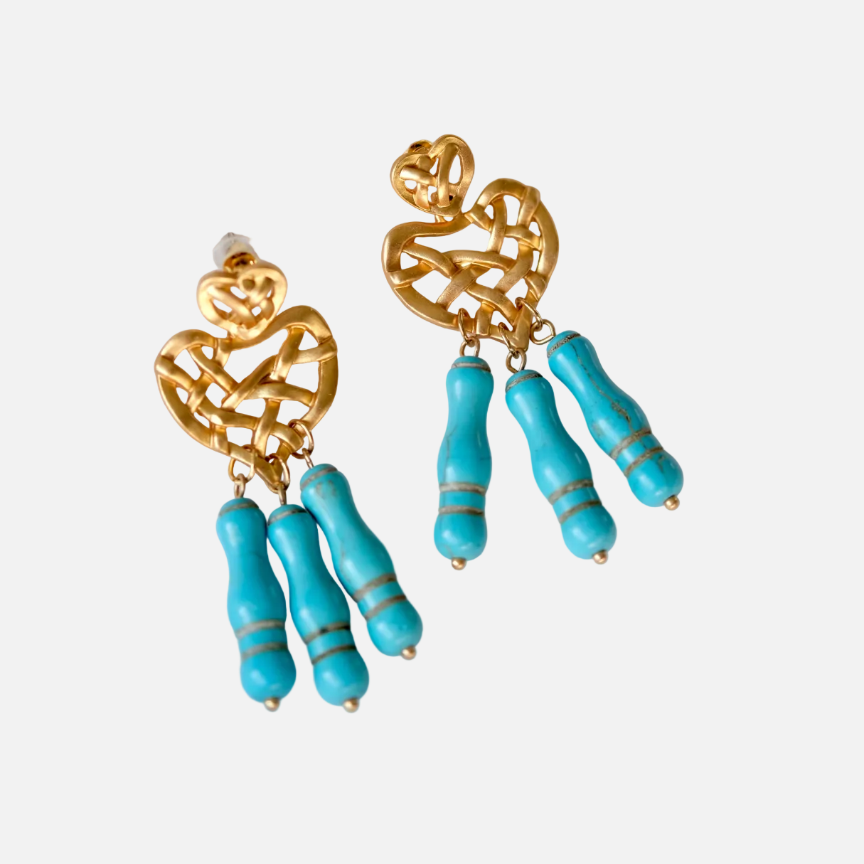 Heart Turquoise Earrings