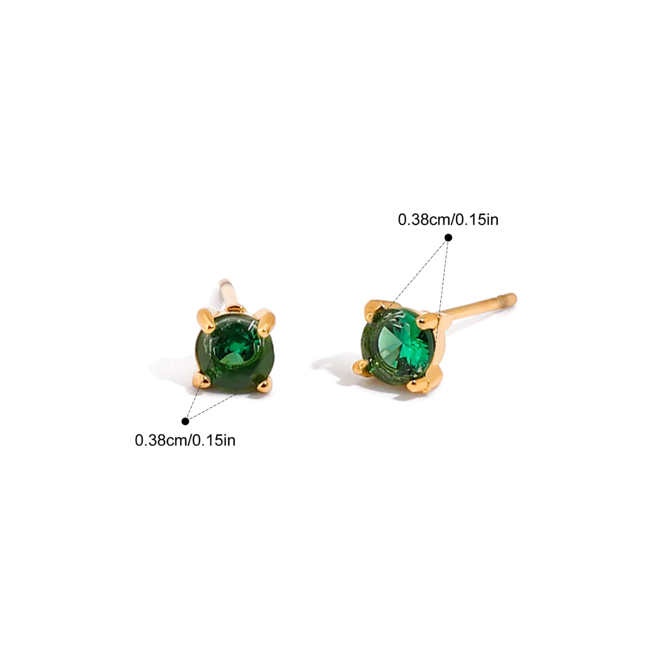 Birthstone Pear Studs