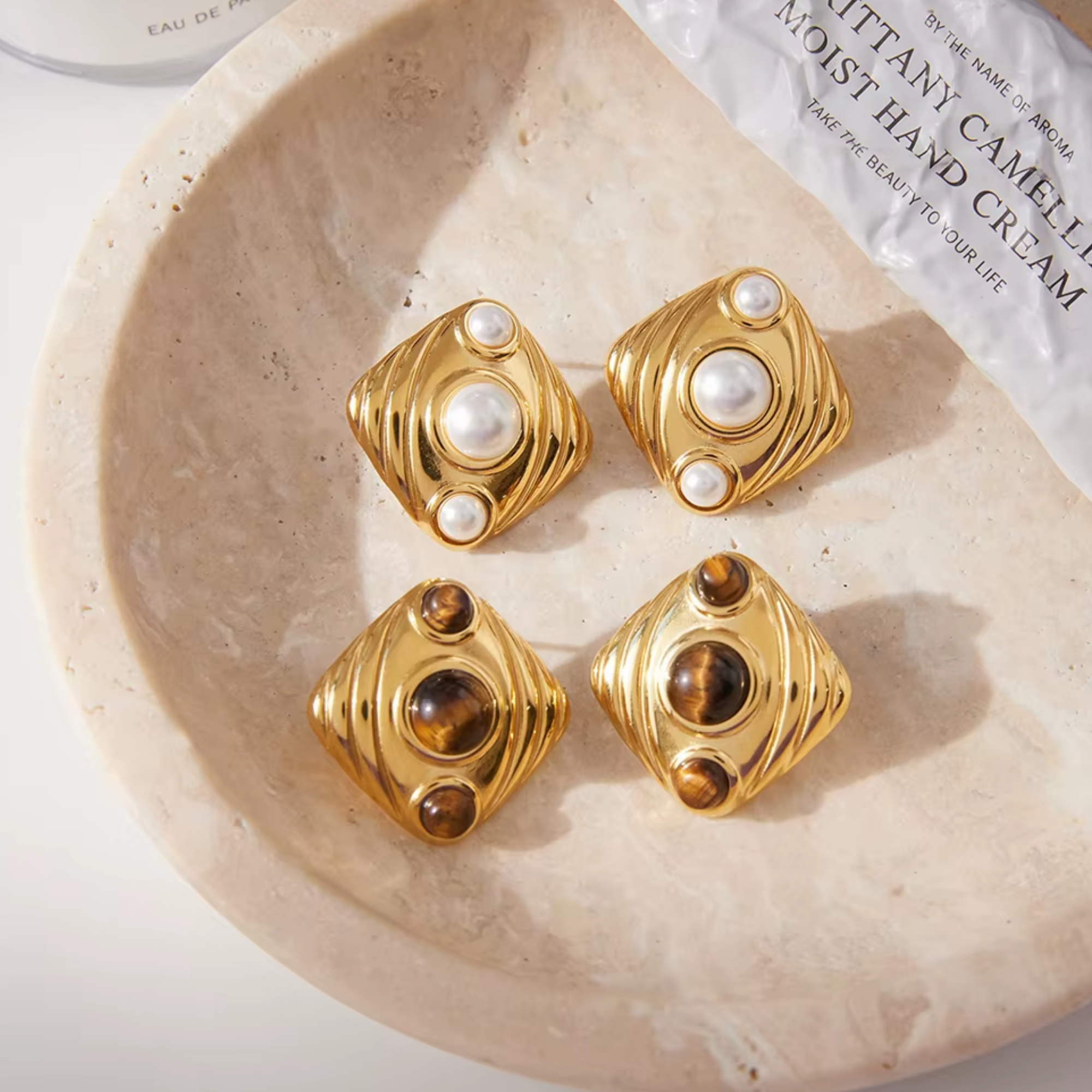 Pre-Order: Stone Inlay Studs