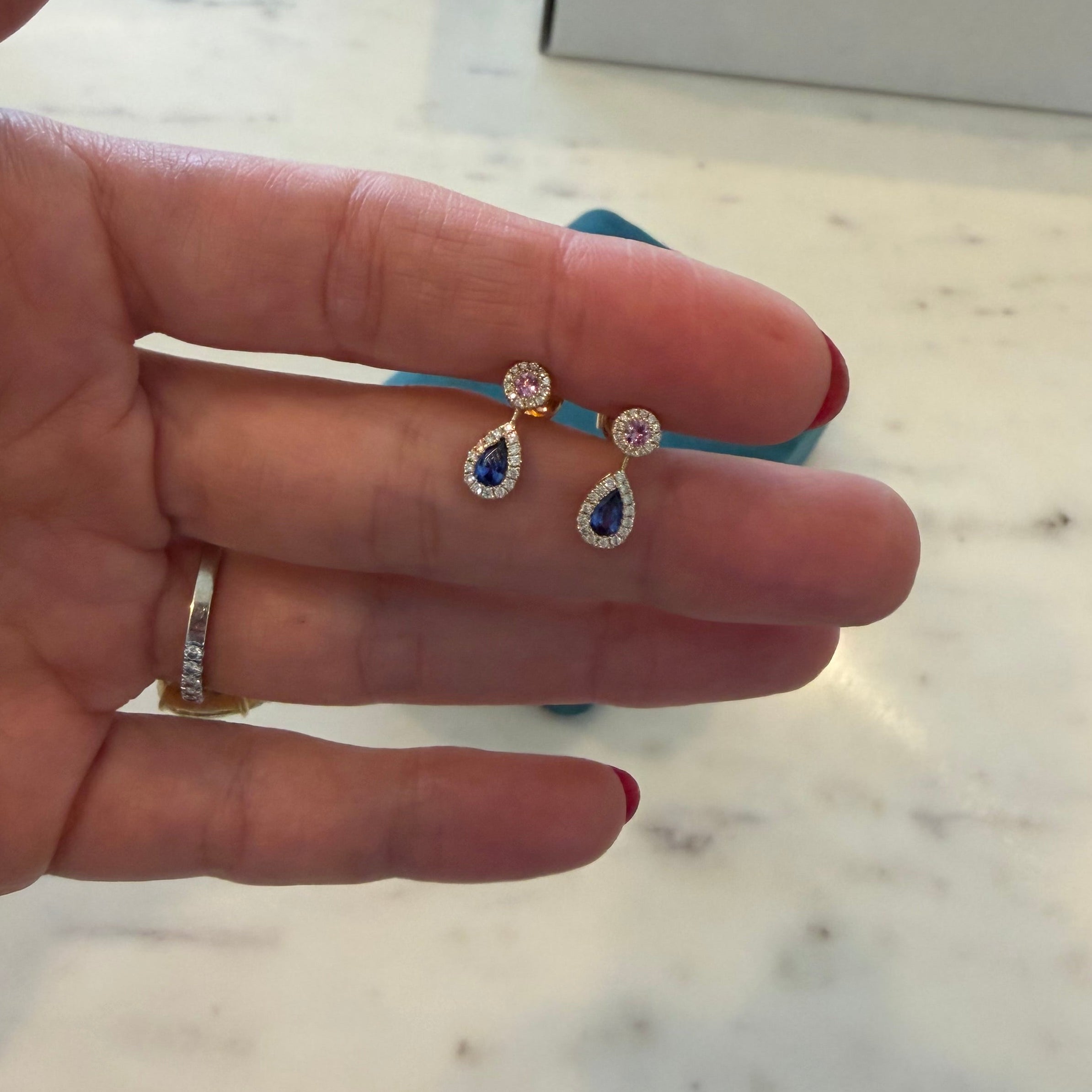Sapphire Diamond Drops