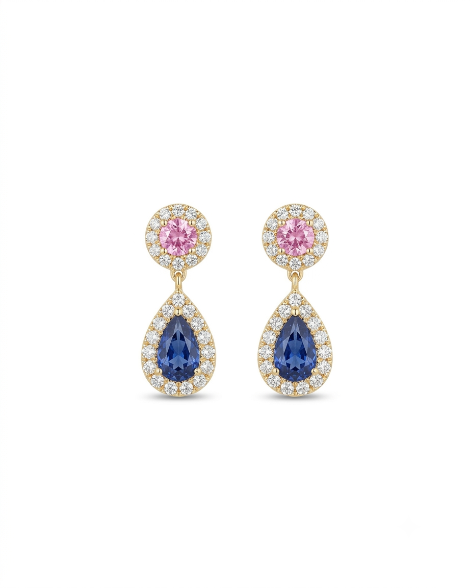 Sapphire Diamond Drops
