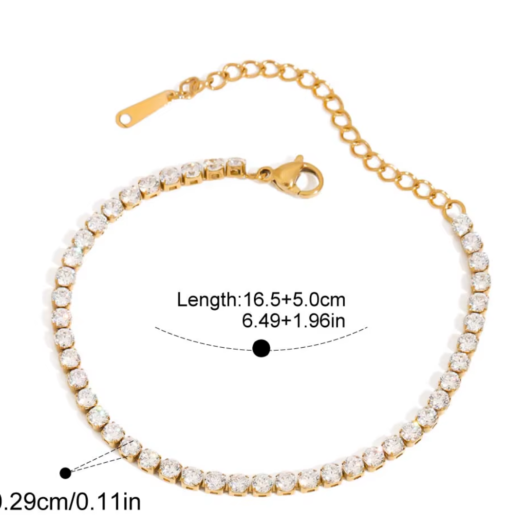 PREORDER: TENNIS BRACELETS Gold