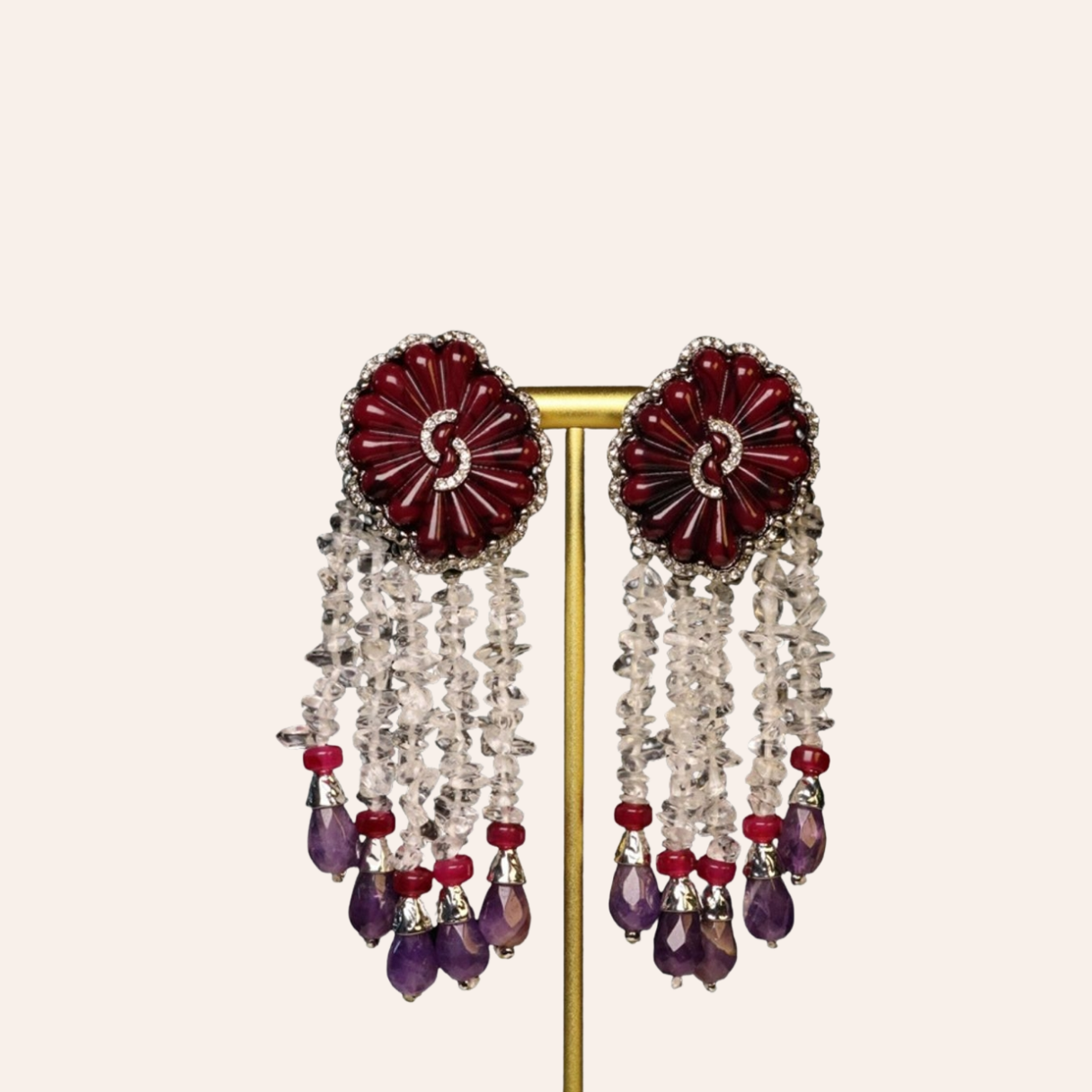Andrea Beaded Tassel Drop