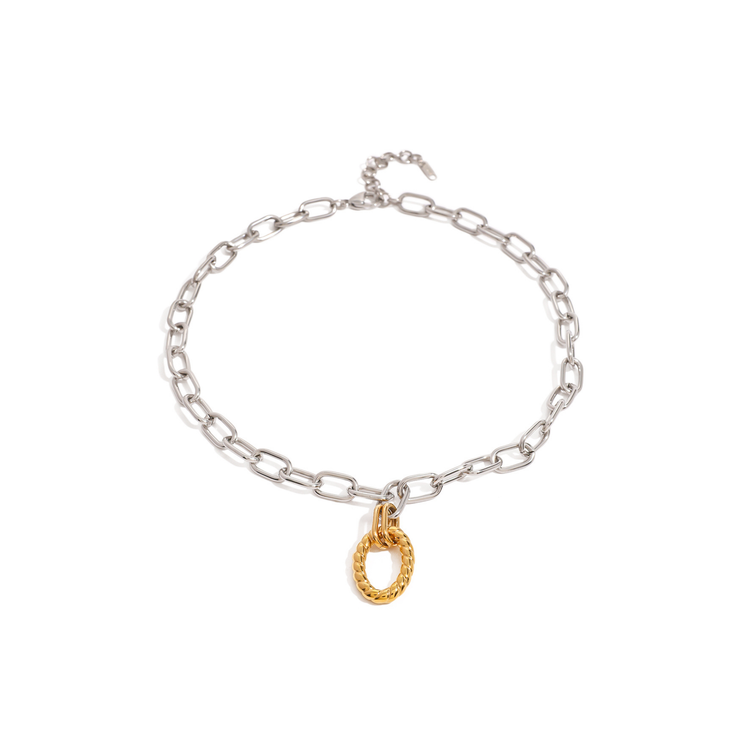 Mixed Metal Oval Chain