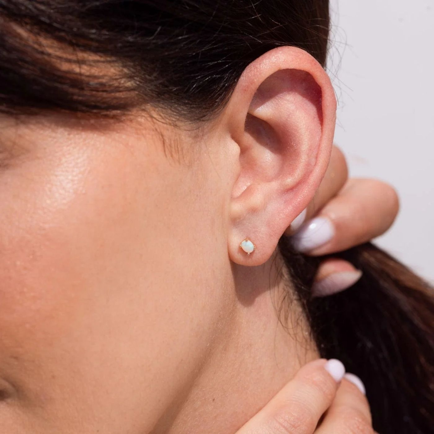 Birthstone Pear Studs