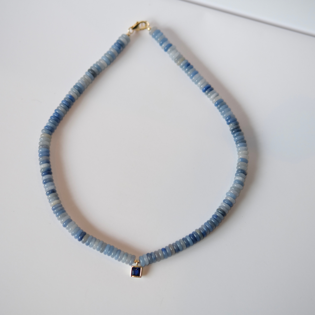 Esferico Blue Lace Agate Necklace
