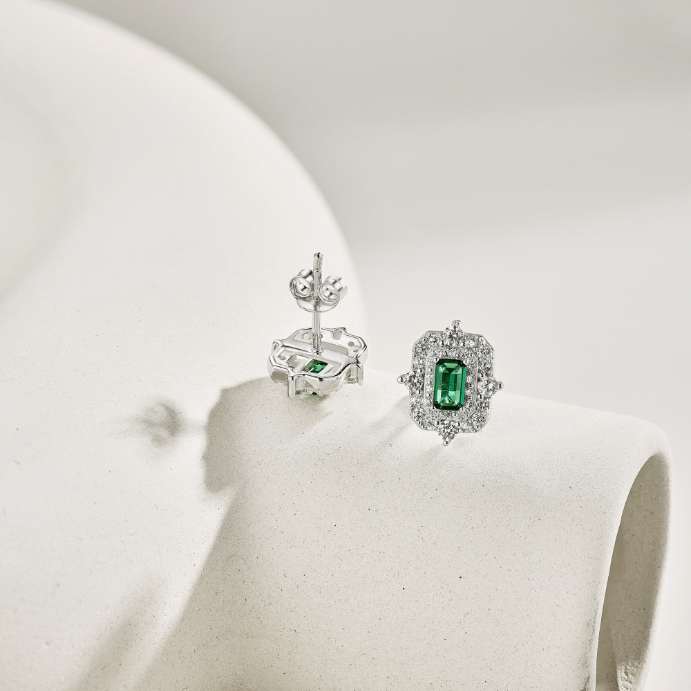 Vintage Green studs
