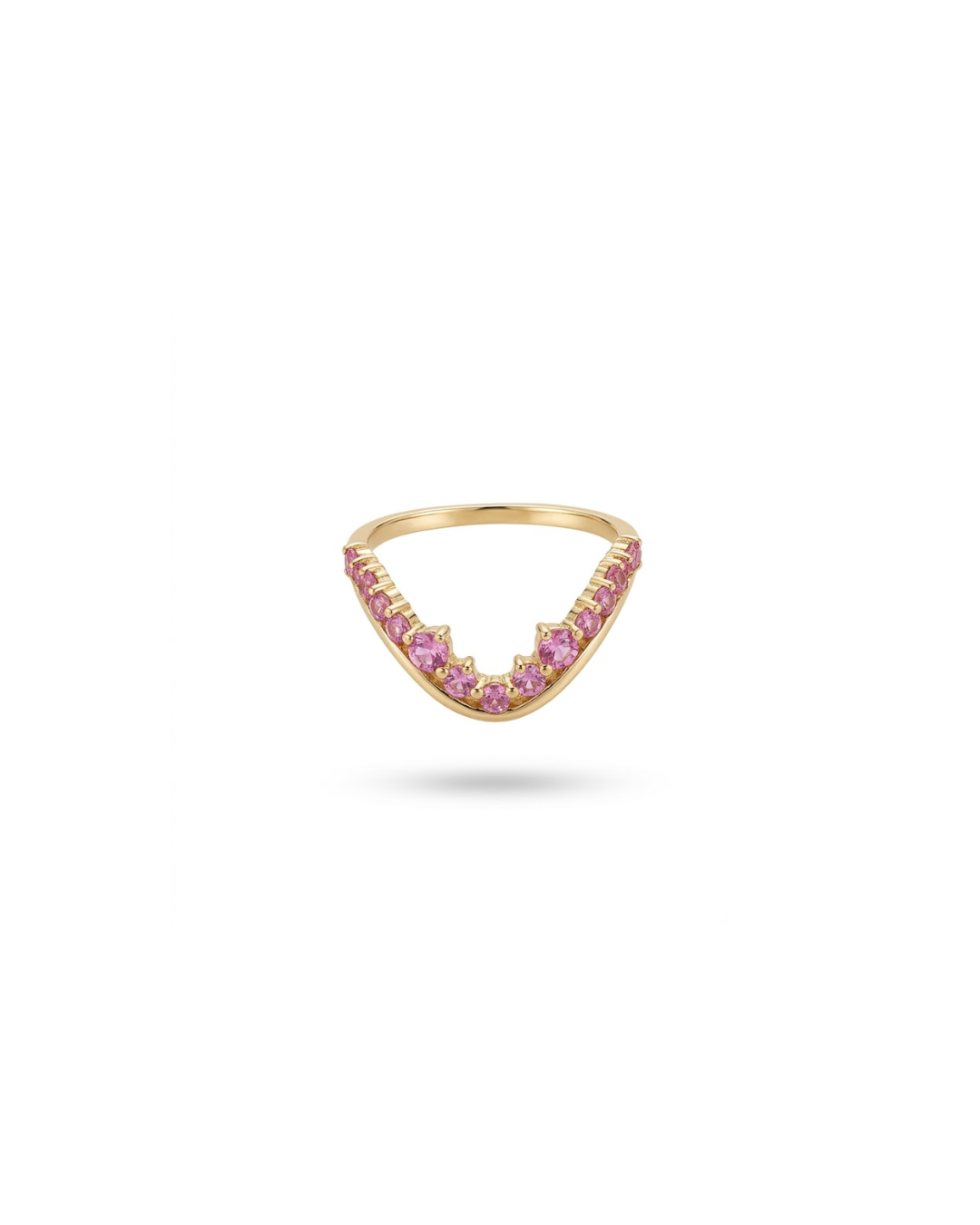 Pink Sapphire Pinky Ring
