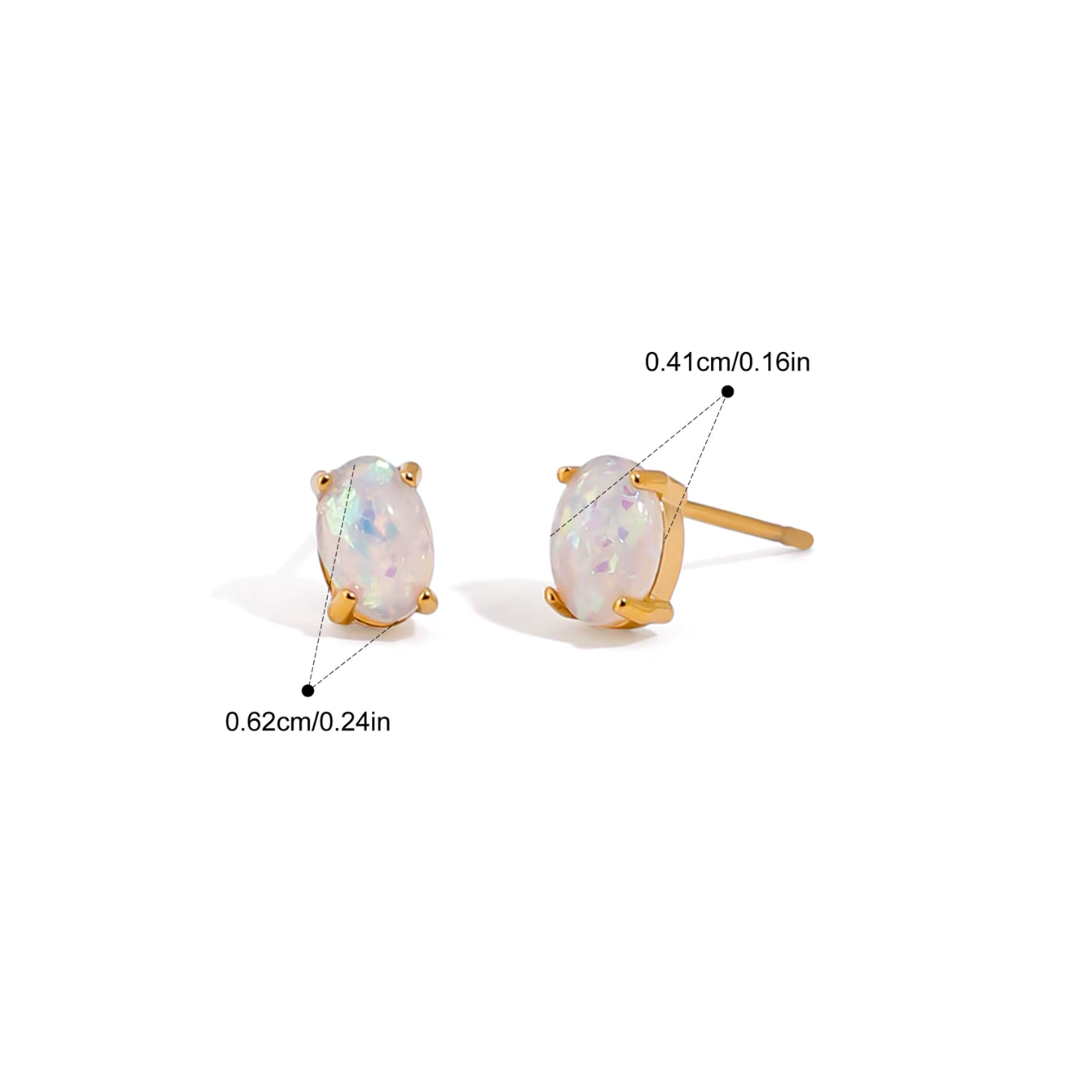 Birthstone Pear Studs