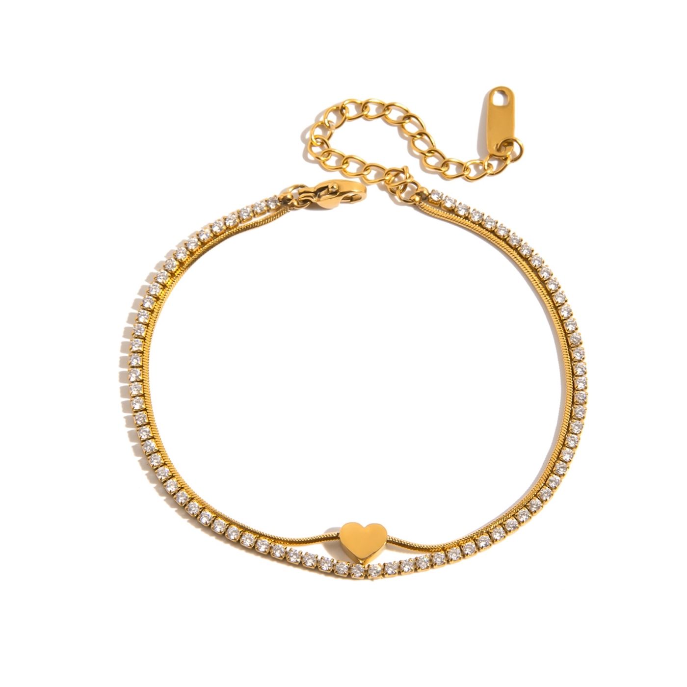 Heart Tennis bracelet