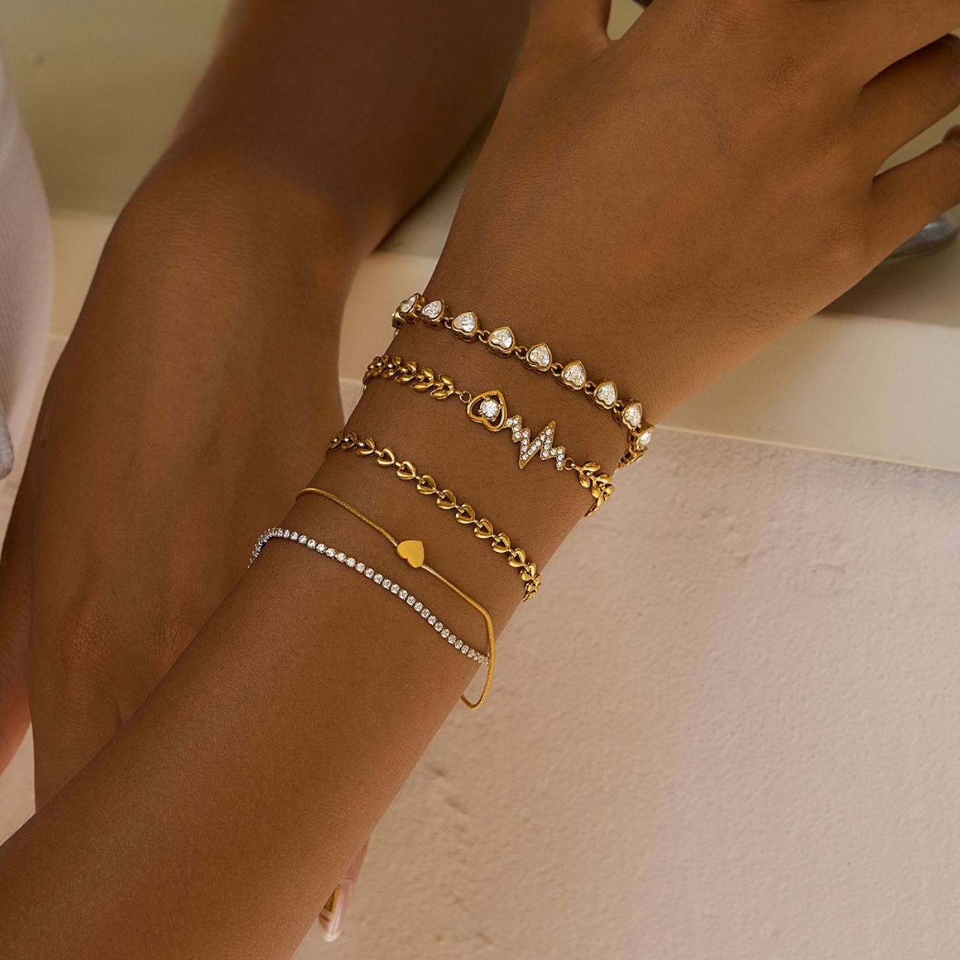 Heart Tennis bracelet