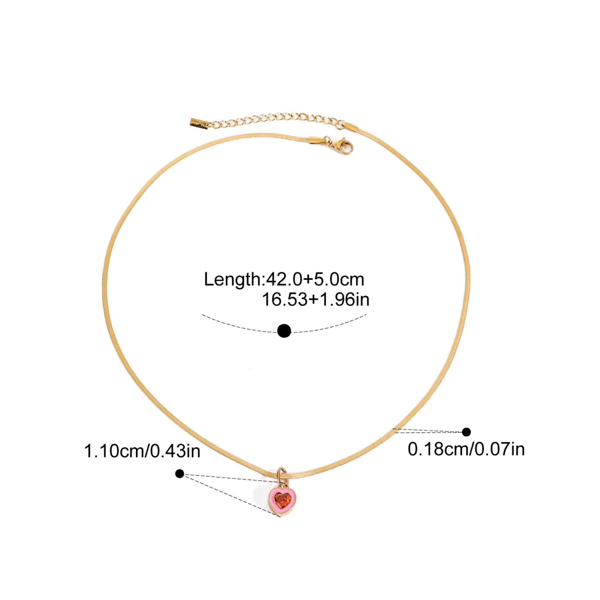 PREORDER: OMEGA WITH ENAMEL PENDANT