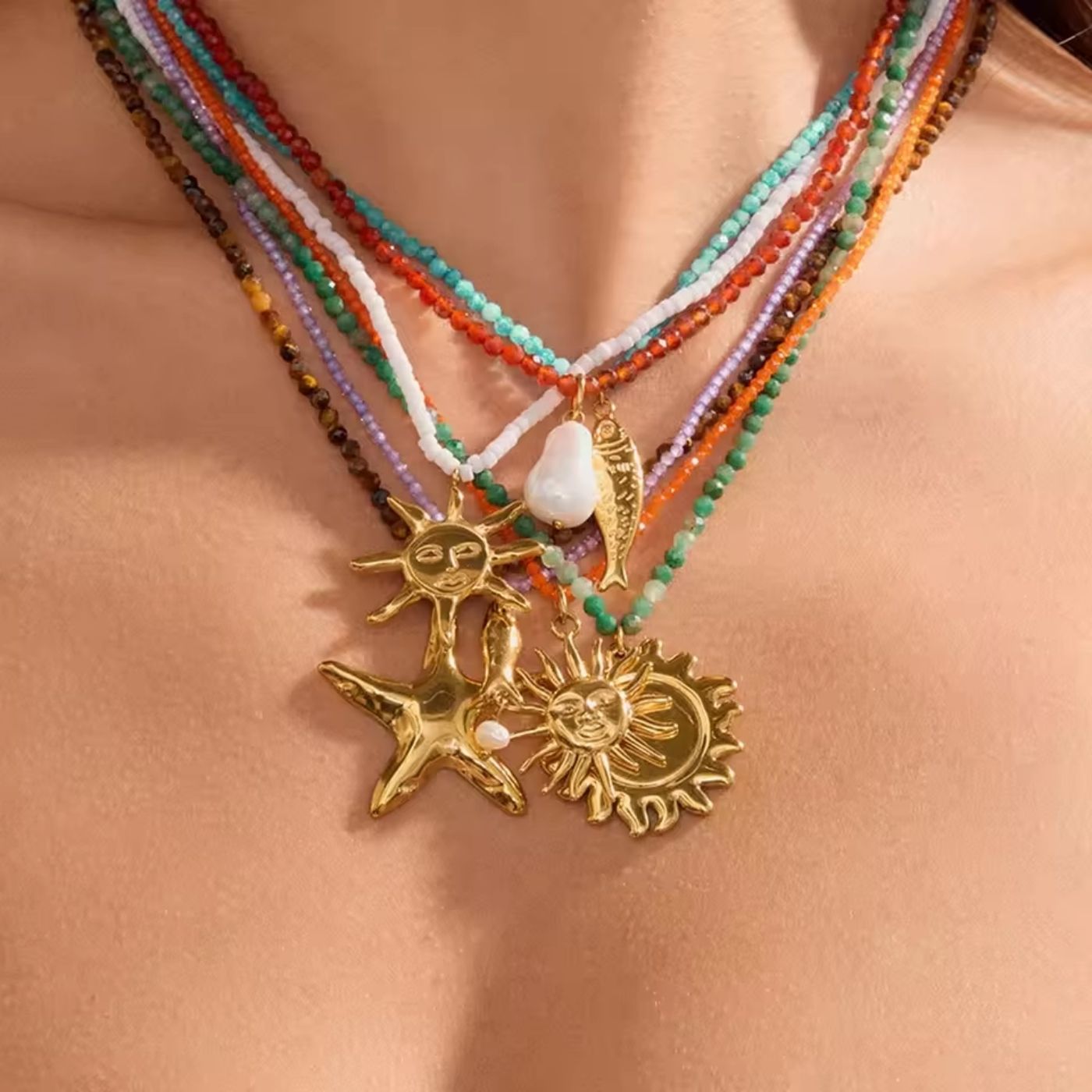 Natural Stones Necklace