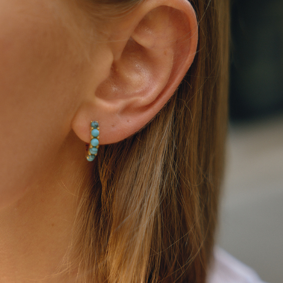 PreOrder: Turquoise Hoops