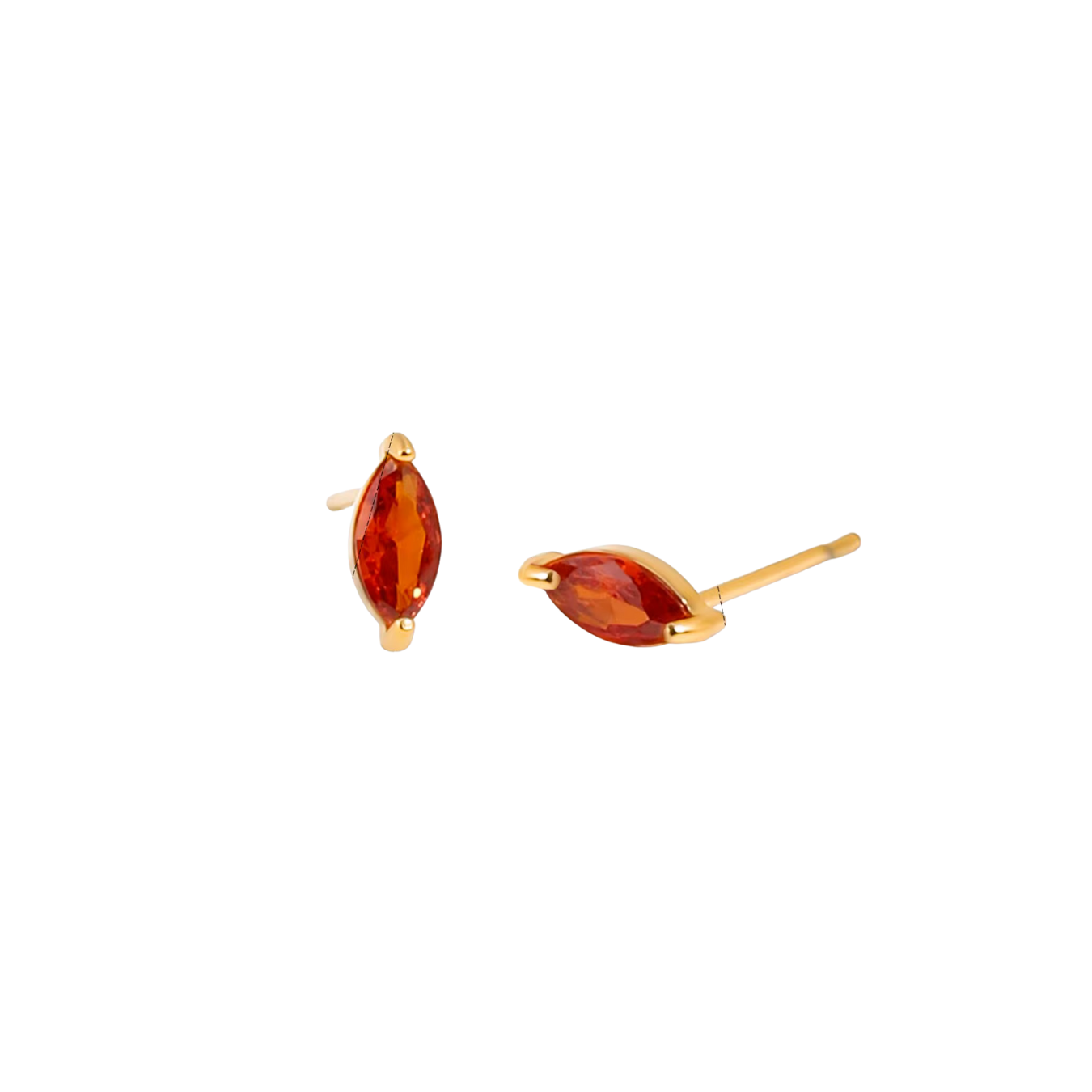 Birthstone Pear Studs