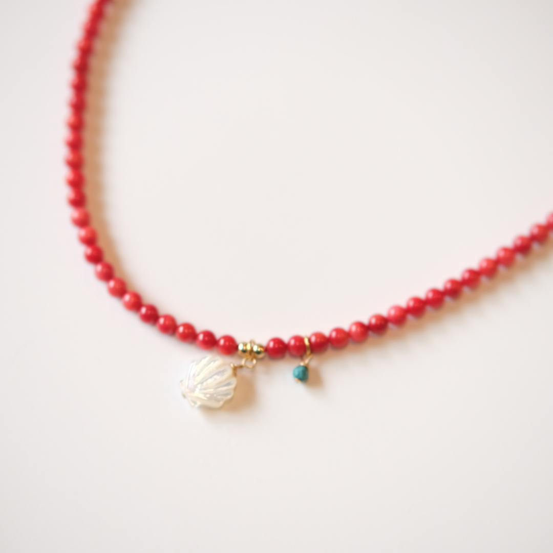 Red Beads and Shell