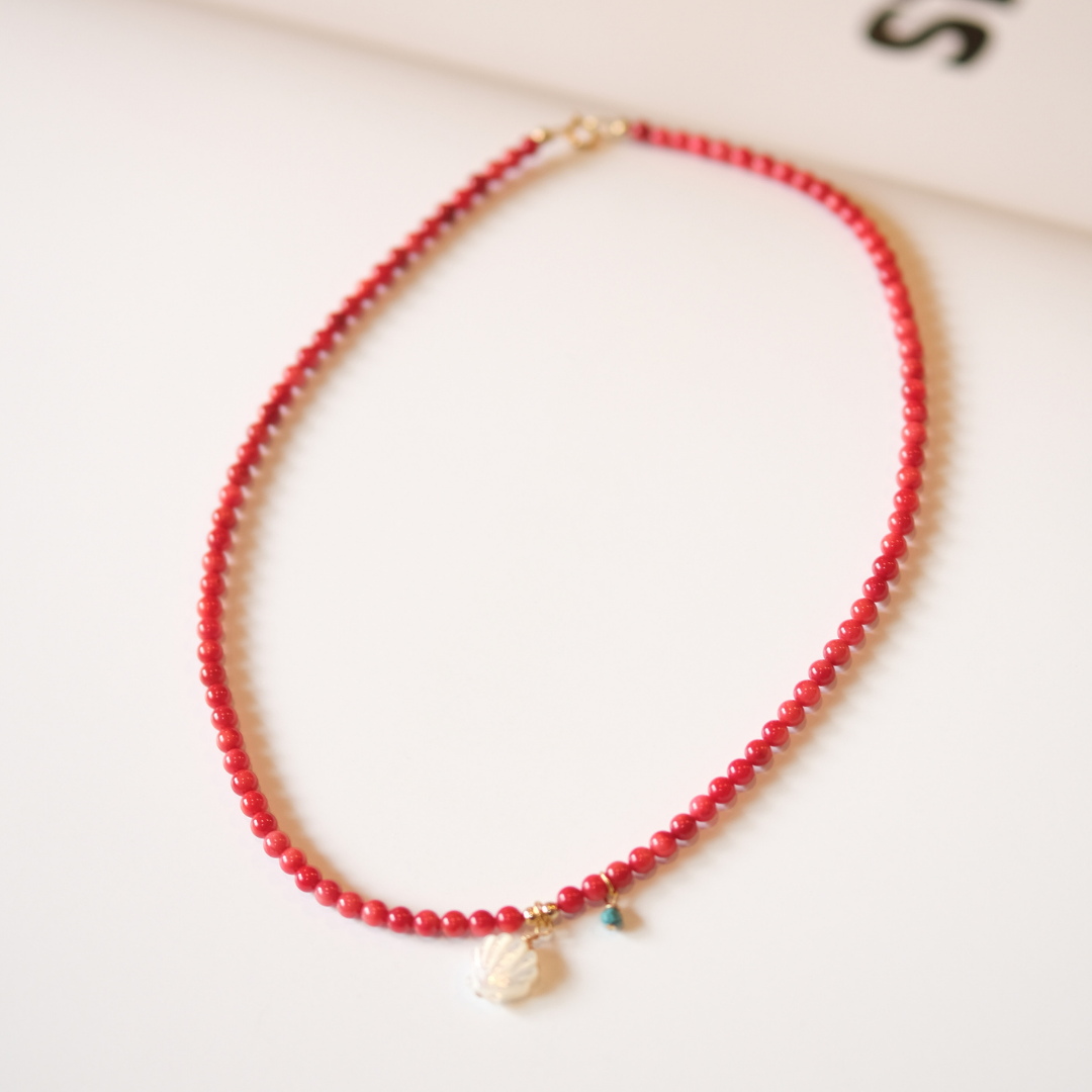 Red Beads and Shell