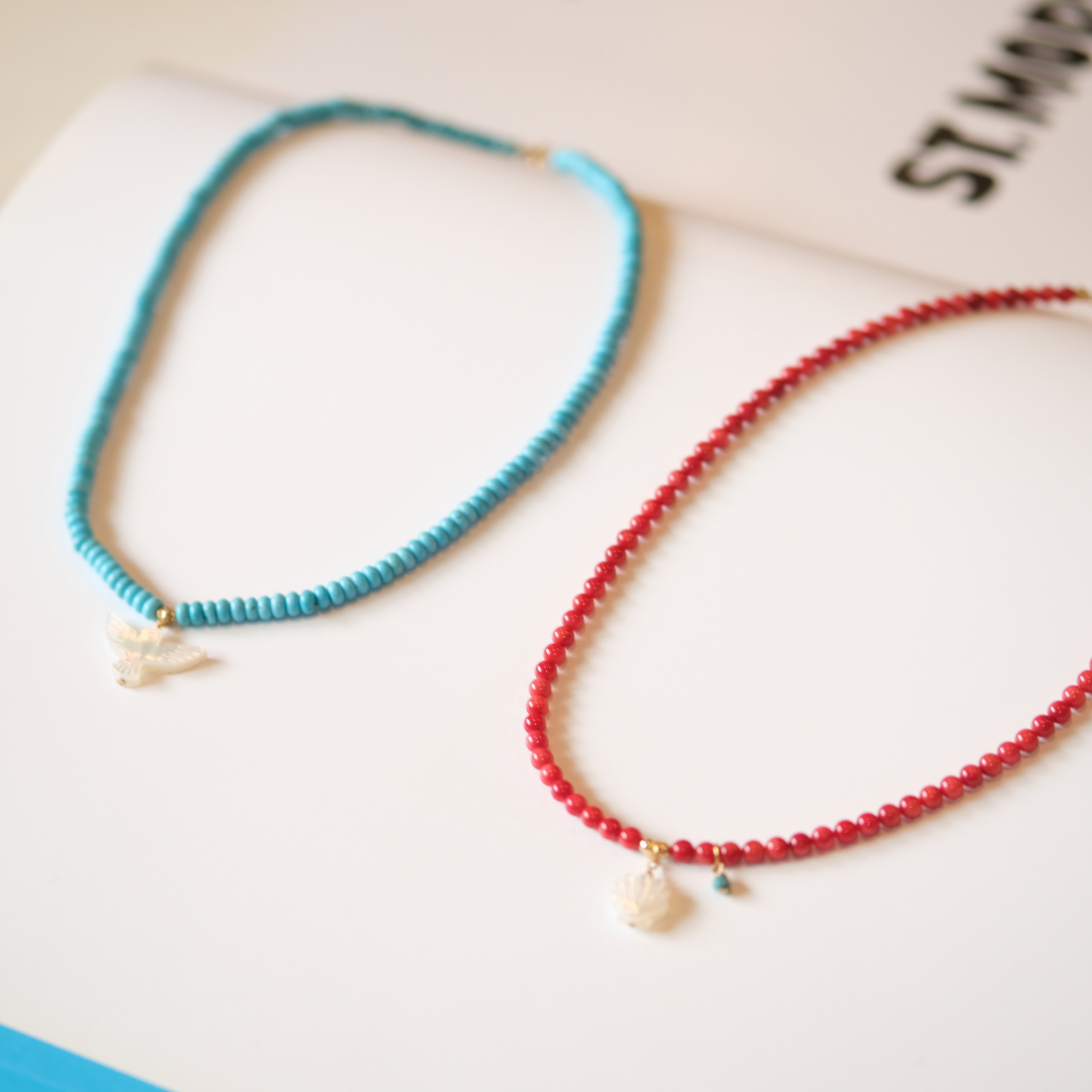 Red Beads and Shell