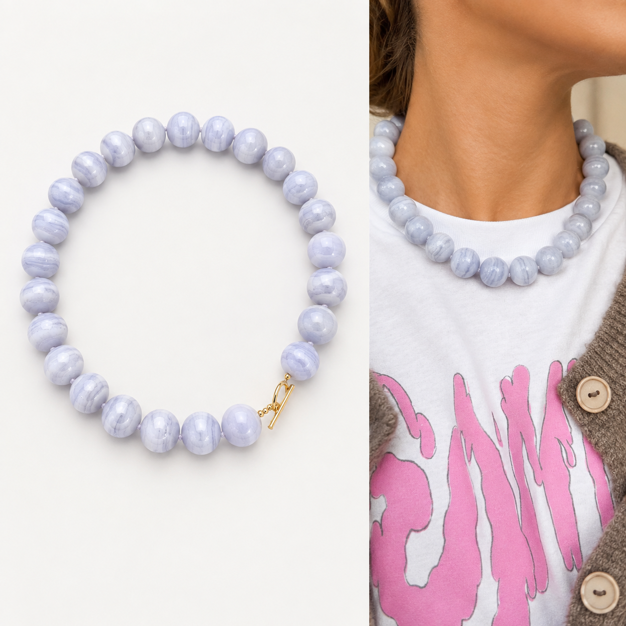 Collar Blue Lace Agate