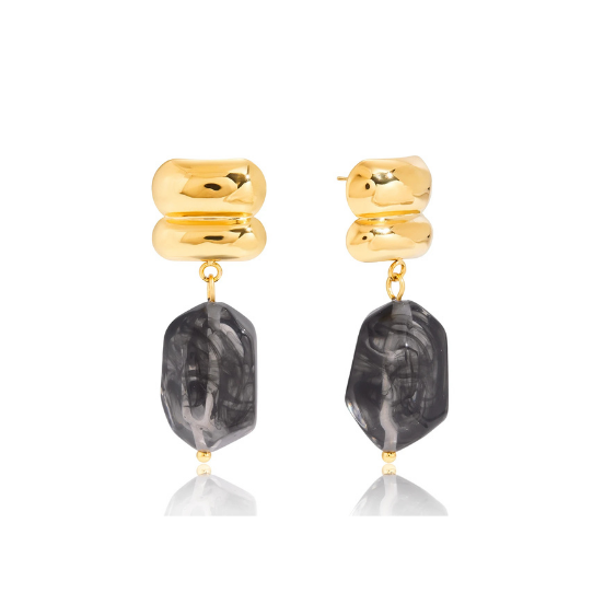 Pre-Order: Black Resin Earrings