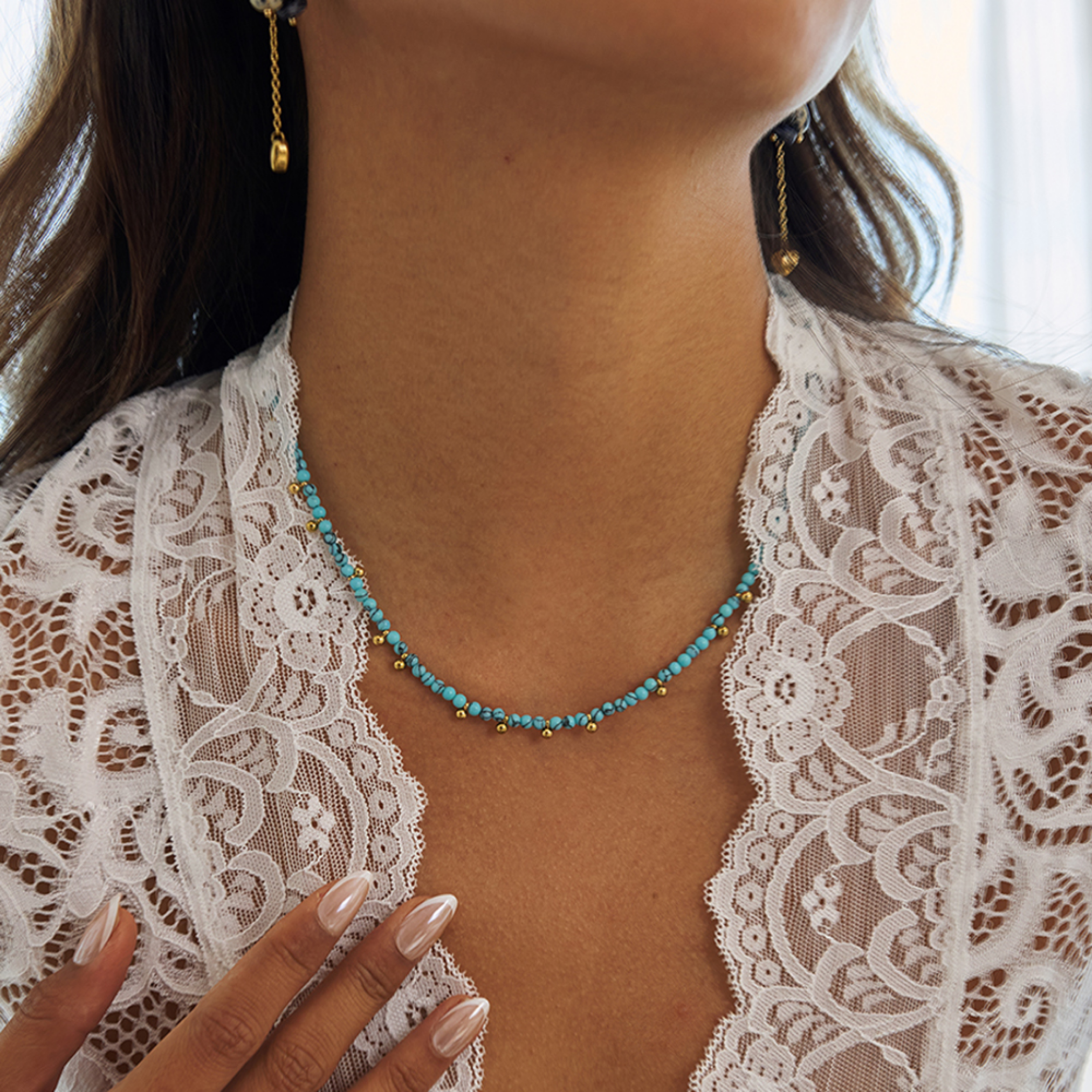 PREORDER:DAINTY BEADS Turquoise