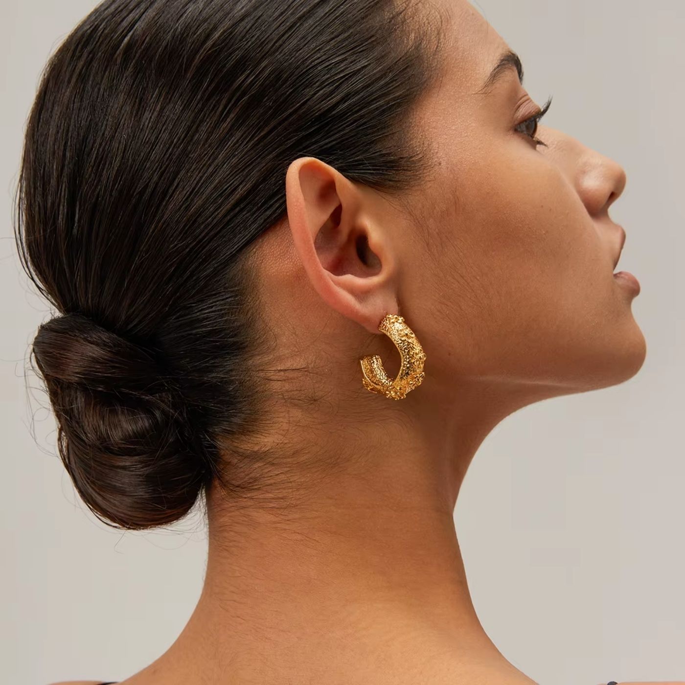 Italian Flower Hoops