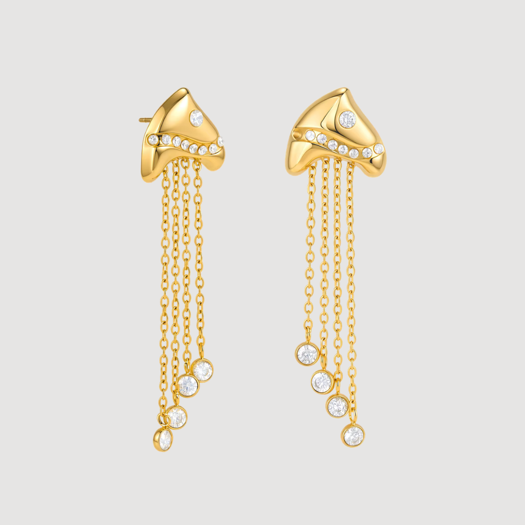 Jellyfish Tassel earrings
