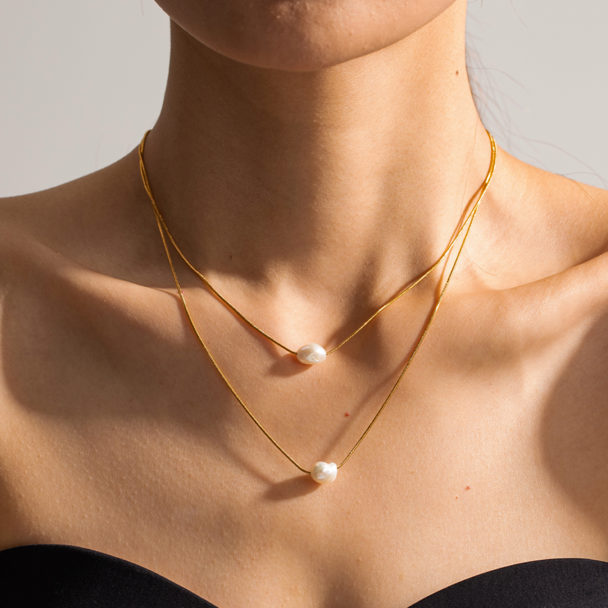 PREORDER: Freshwater pearls layered necklace