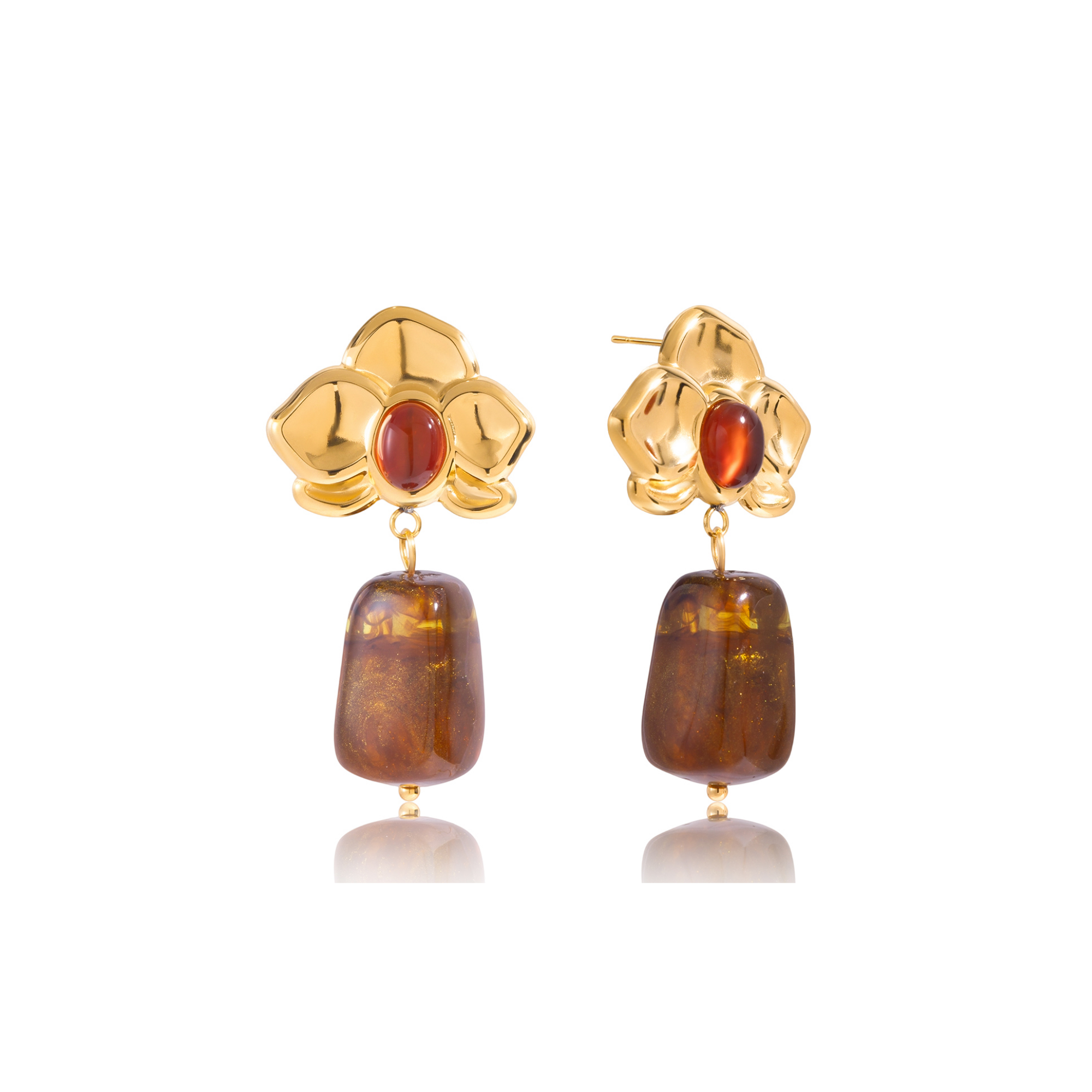 Pre-Order: Red Agate Earrings