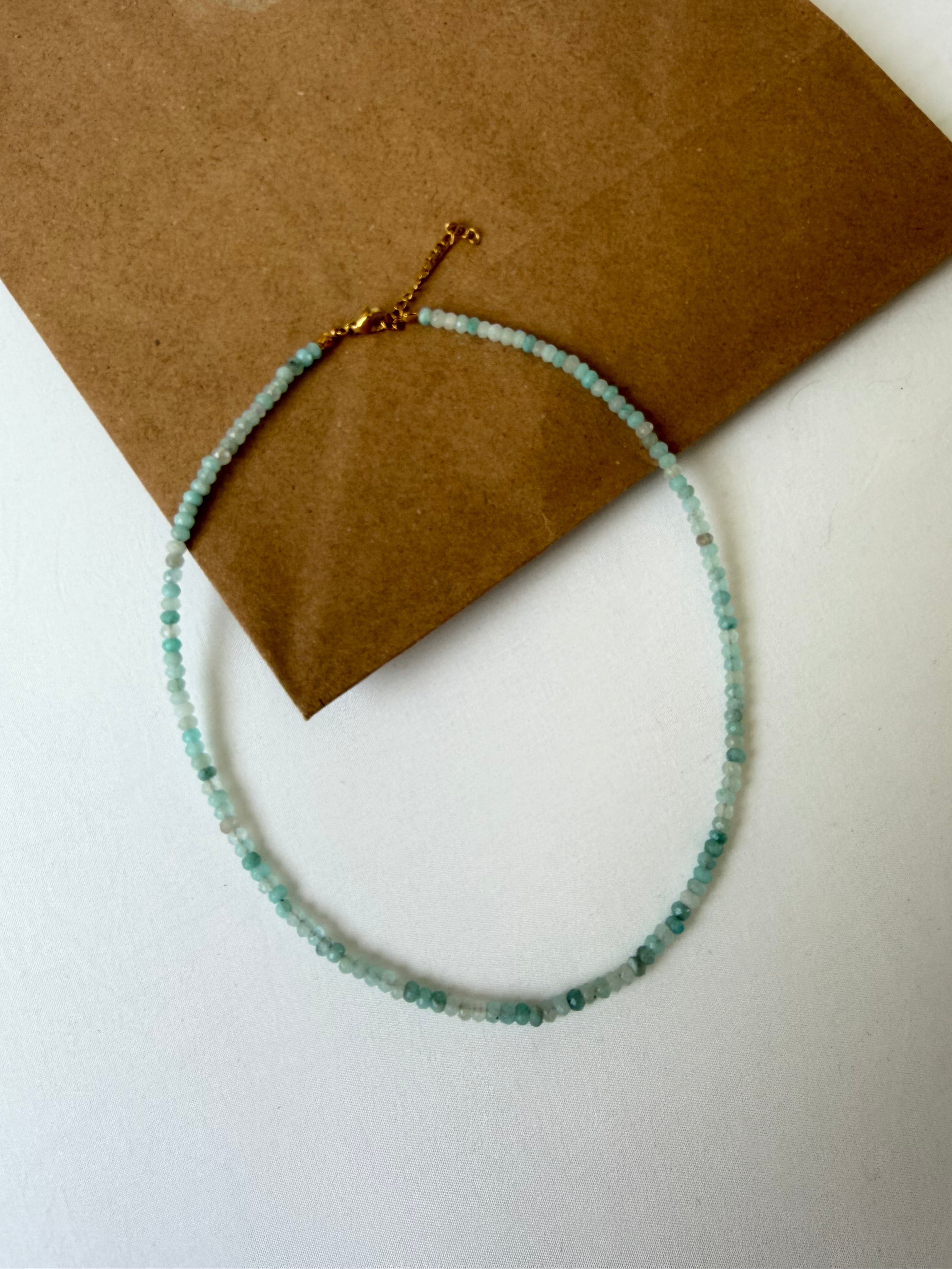 Dainty Aquamarine Necklace