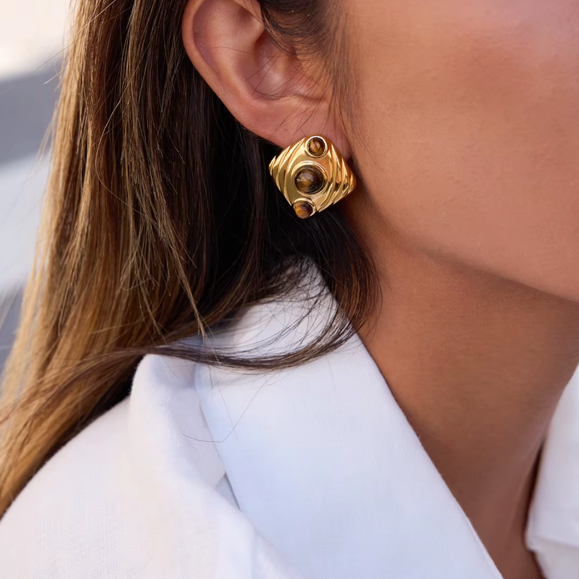 Pre-Order: Stone Inlay Studs