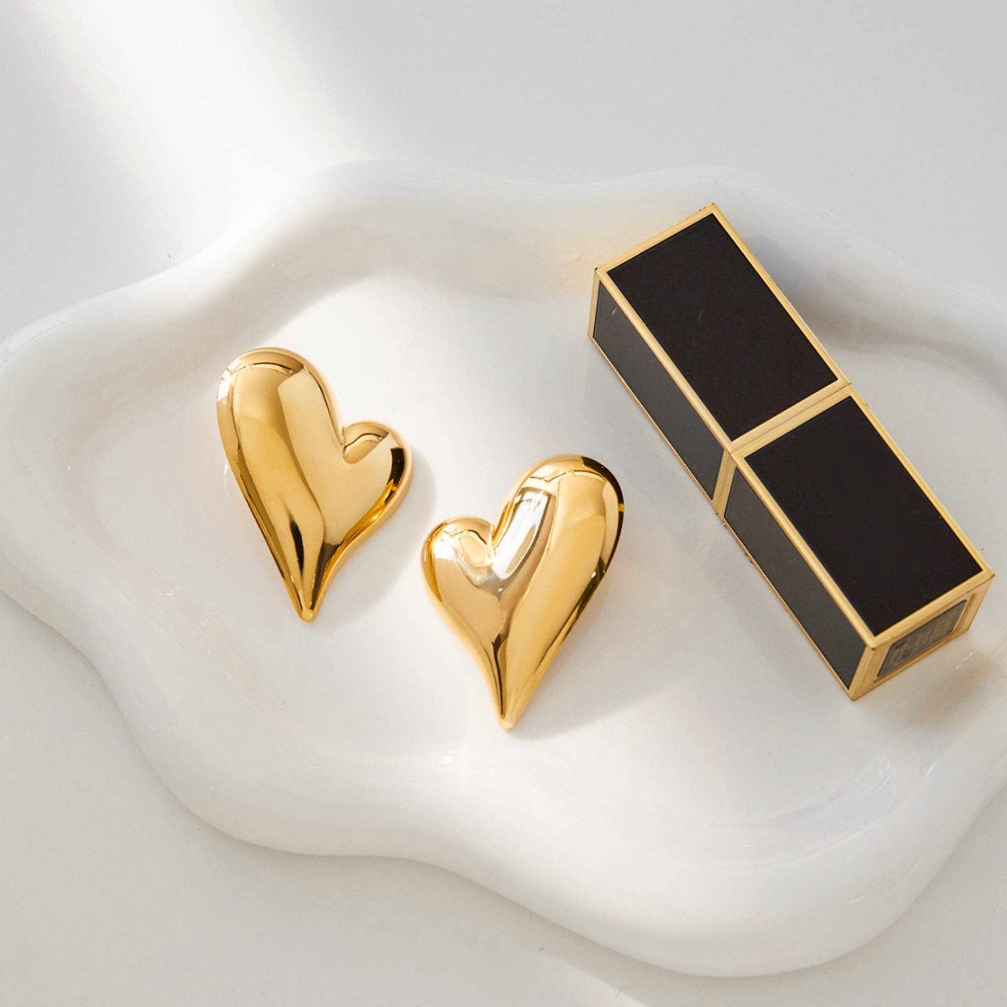 Pre-Order: Polished Heart Studs