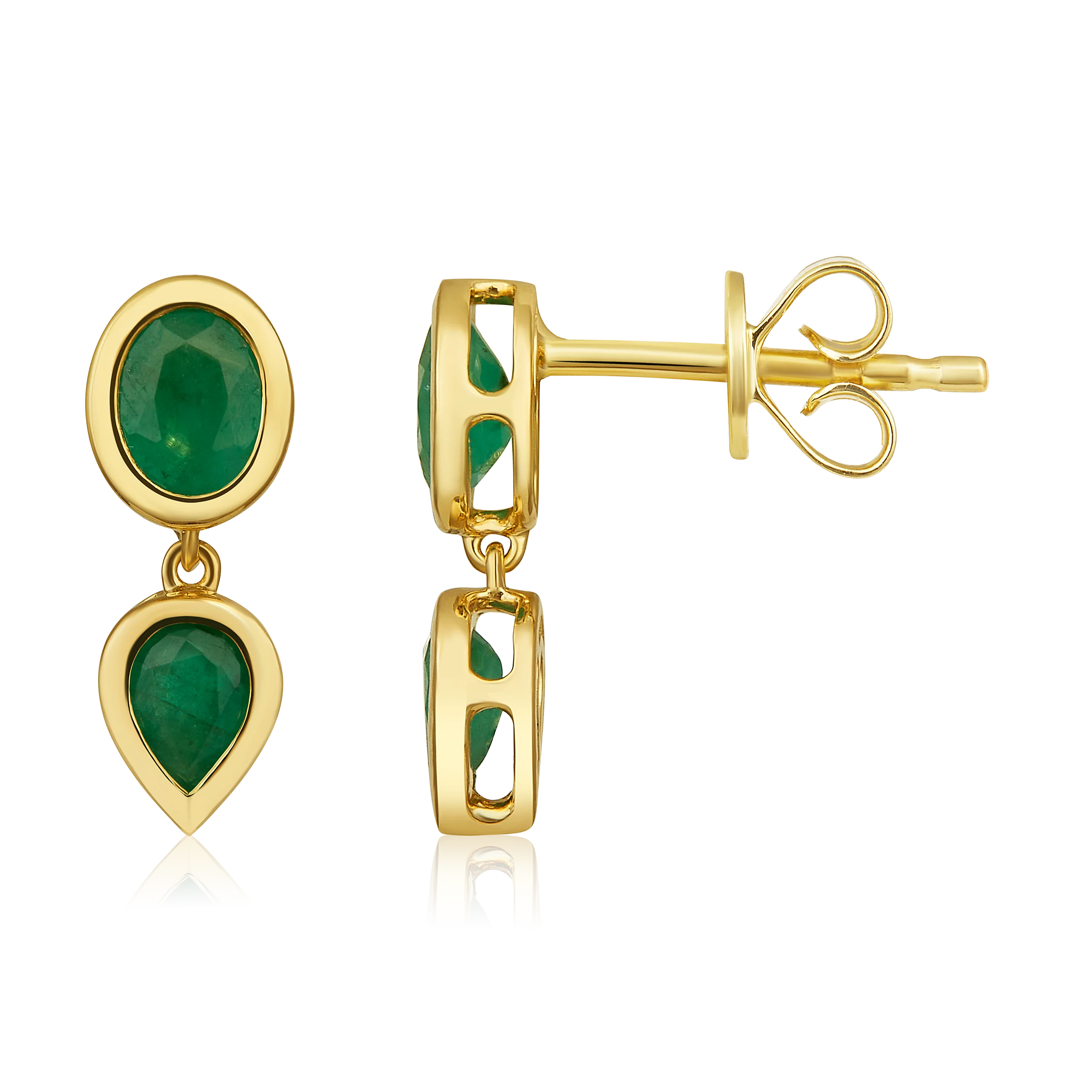 Colombian Emerald Studs