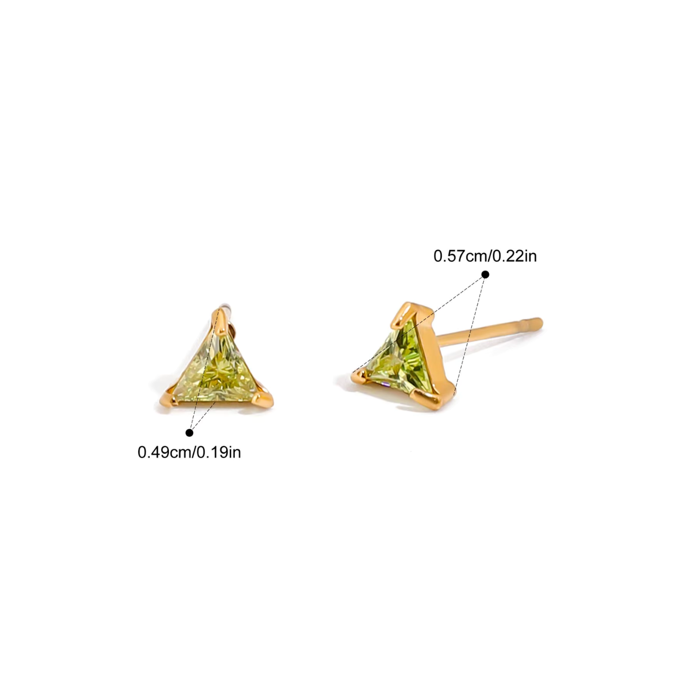 Birthstone Pear Studs
