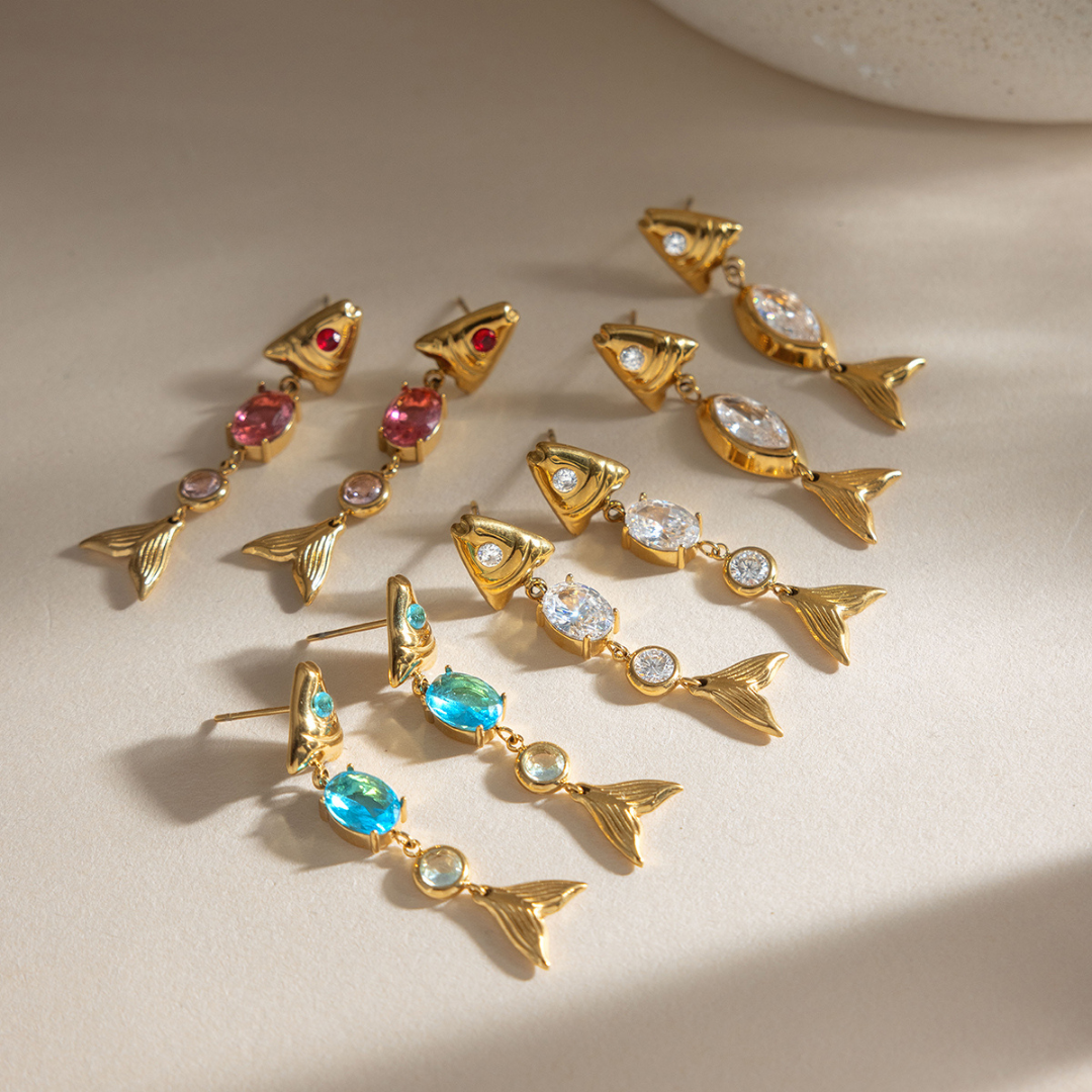 Aretes Pescaditos de Color