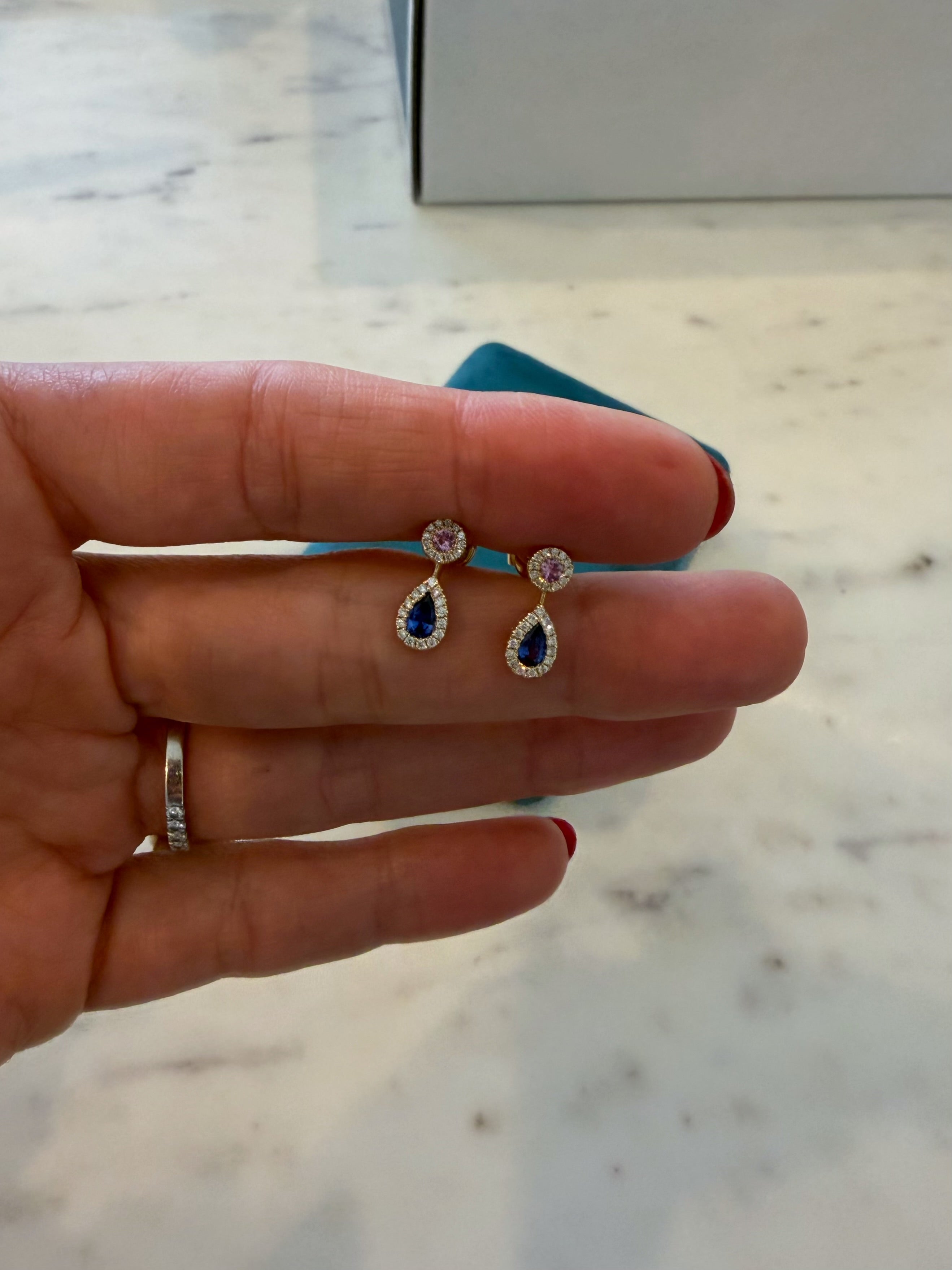 Sapphire Diamond Drops
