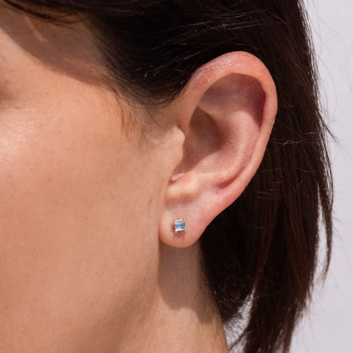 Birthstone Pear Studs