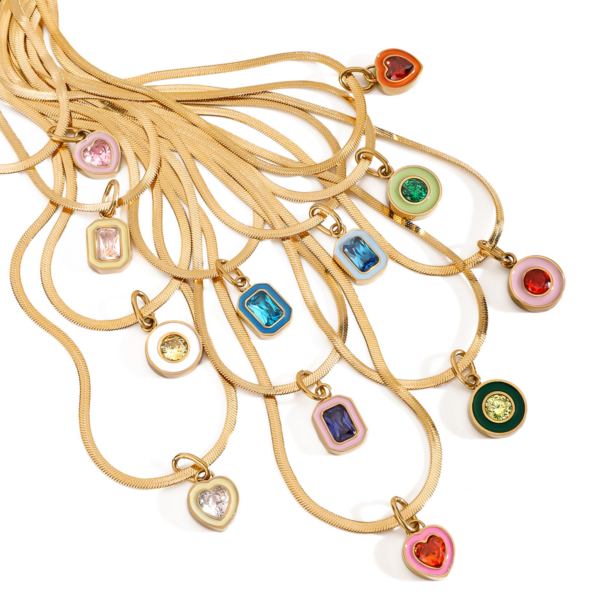 PREORDER: OMEGA WITH ENAMEL PENDANT