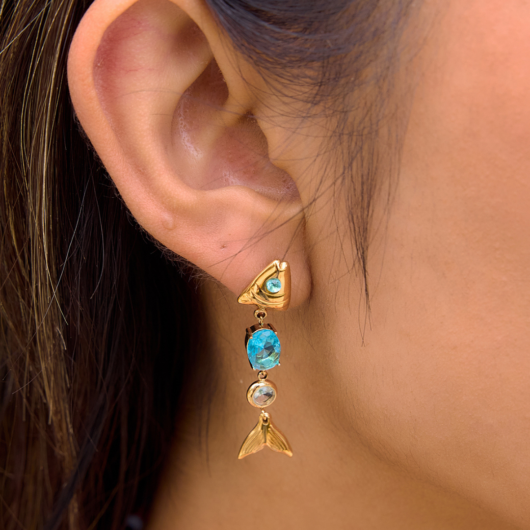 Aretes Pescaditos de Color