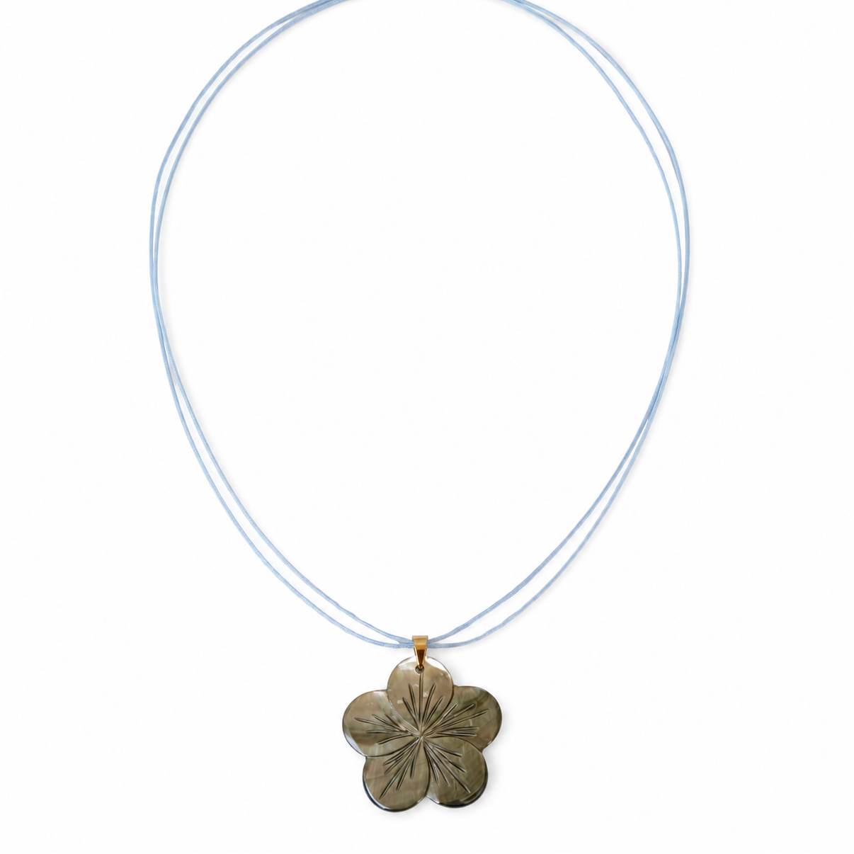 Mother of Pearl Flower Pendant