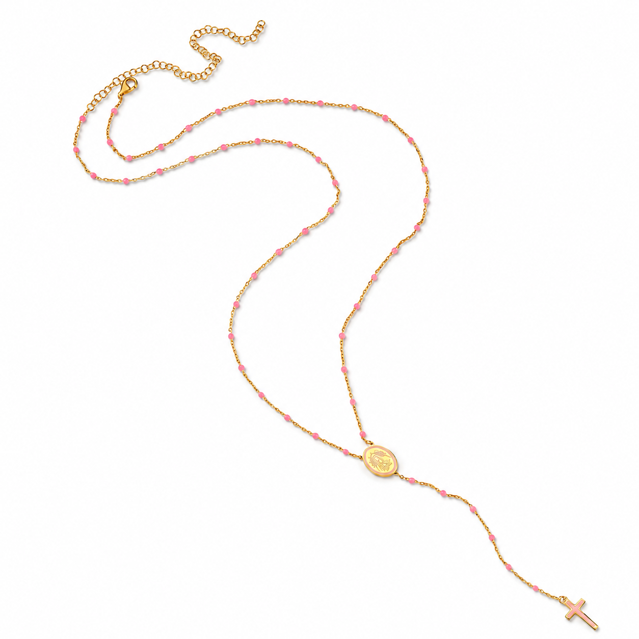 Pink Gold Vermeil Rosary