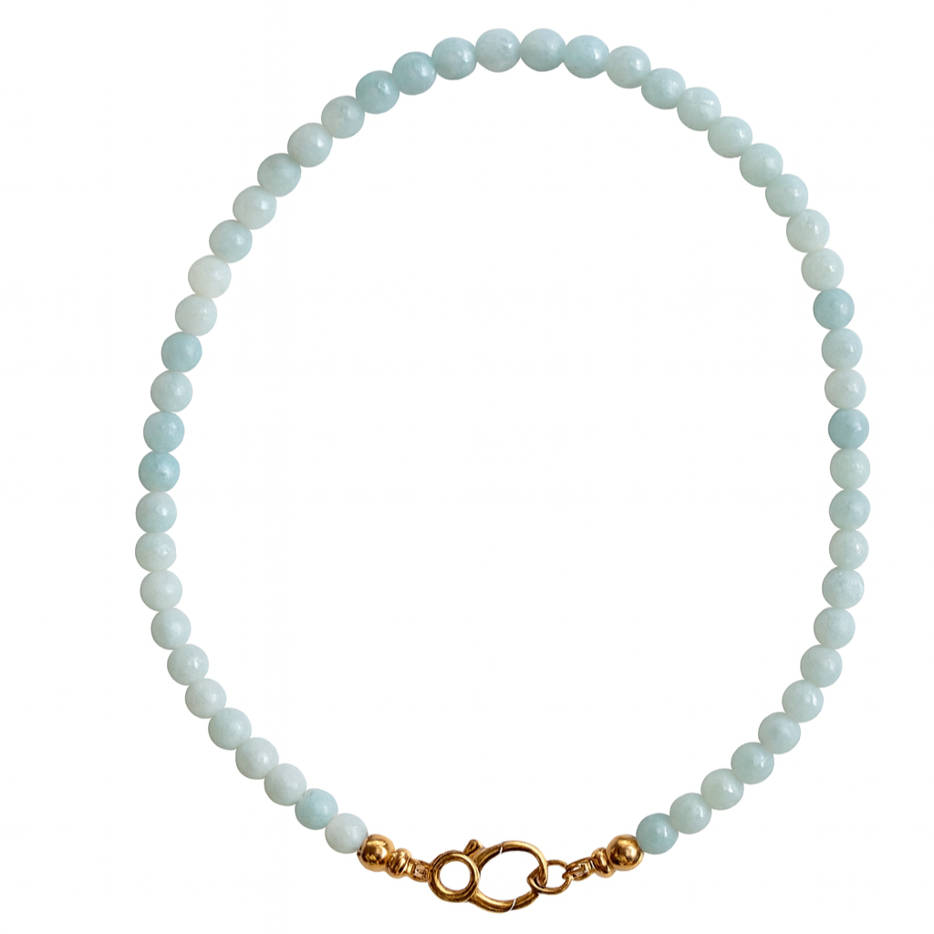 Semiprecious Grey Bubble necklace