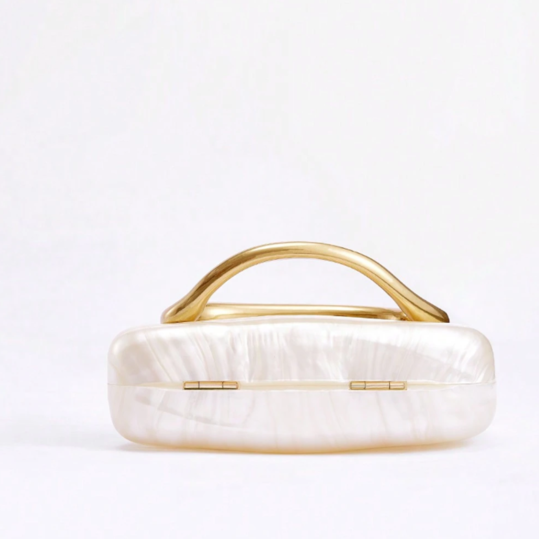 Gold Pearl Clutch